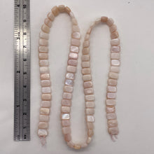 Load image into Gallery viewer, Mother of Pearl Double Drilled 16&quot; Strand Rectangle Cut| 8x5x3mm| Pink| 80 Beads
