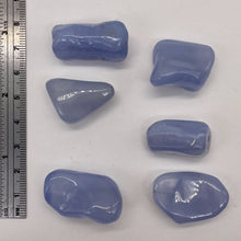 Load image into Gallery viewer, Chalcedony Gemstone 52g Pendant Beads | 30x15x14 to 28x19x11mm | Blue | 6 Beads|
