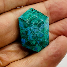 Load image into Gallery viewer, Natural Chrysocolla Free Form Pendant Bead 47ct Blue Green Designer Gem USA
