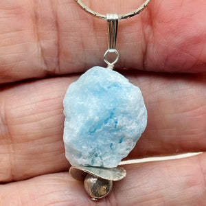 Hemimorphite 14K Gold Filled Natural Pendant | 1" Long | Blue | 1 Pendant |