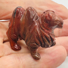 Load image into Gallery viewer, Hand Carved Red Camel Stone Animal Statue Collectible Gift | 41x38x17mm | Red
