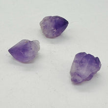 Load image into Gallery viewer, Amethyst Crystals Parcel Natural | 20x15x14 to 18x15x14mm | Purple | 3 Beads
