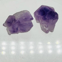 Load image into Gallery viewer, Amethyst Natural Crystals Parcel | 26x19x19 and 26x17x17mm | Purple | 2 Beads |
