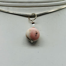 Load image into Gallery viewer, Pink Peruvian Opal Matte Finish Drop Pendant | Pink, Black | 1 1/4&quot; Long |
