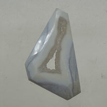 Load image into Gallery viewer, Chalcedony Druzy 53ct Designer Cut Pendant Bead| 35x28x9mm| Blue|1 Pendant Bead|

