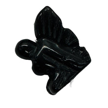 Load image into Gallery viewer, 2 Hematite Pixie Fairy Beads | 21x16x7mm | Charcoal Black

