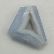 Load image into Gallery viewer, Chalcedony Druzy 29ct Designer Cut Pendant Bead| 27x21x7mm| Blue|1 Pendant Bead|
