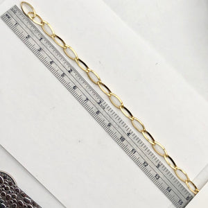 Perfect 22K Vermeil Open Link Chain 6 inches | Gold over Sterling Silver |