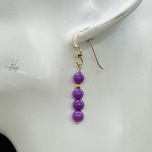 Load image into Gallery viewer, Phosphosiderite Dangle 14K Gold Filled Earrings | 1 1/2&quot; long | Lavender |
