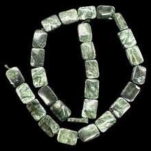 Load image into Gallery viewer, Sultry Shimmering Seraphinite 14x10mm Focal Bead Strand 108688
