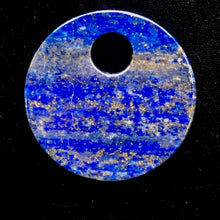 Load image into Gallery viewer, Starry Night Natural Lapis 50mm Disc Pendant Bead 9362I
