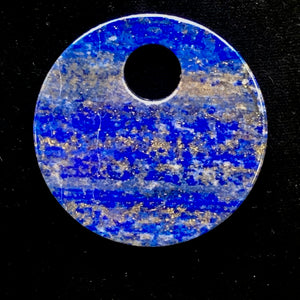 Starry Night Natural Lapis 50mm Disc Pendant Bead 9362I