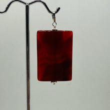 Load image into Gallery viewer, Carnelian Rectangle Cut 14kgf Pendant | 2&quot; Long | 37x22mm (Carnelian) | Orange |
