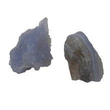 Load image into Gallery viewer, Blue Chalcedony 20g Druzy Nugget Beads| 30x24x16 to 27x25x17mm | Blue | 2 Beads|
