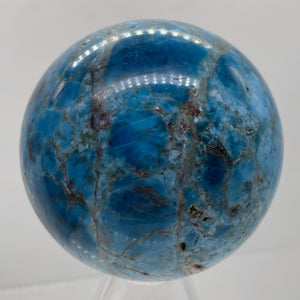 Apatite 366g Meditation Sphere | 2.44" | 61mm | Blue, White | 1 Display Specimen