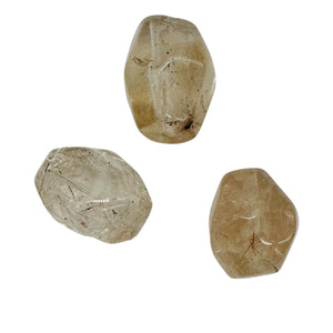 Rutilated Quartz Incredible Centerpiece Beads | 22x16 to 19x14mm | 3 Beads |
