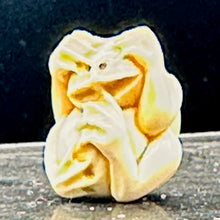 Load image into Gallery viewer, See No Evil Monkey Mammoth Tusk Pendant Bead | 16x13x12mm | Cream | 1 Bead |
