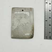 Load image into Gallery viewer, Crazy Lace Agate Designer Rectangular Pendant Bead | 40x30x5mm | Lavender Gray |
