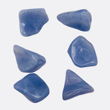 Load image into Gallery viewer, Chalcedony Gemstone 43g Nugget Beads | 26x22x9 to 23x20x11mm | Blue | 6 Beads |
