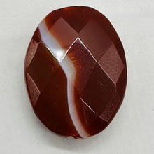 Load image into Gallery viewer, Faceted Red Orange Sardonyx 30x22mm Pendant Bead 6767
