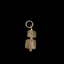 Load image into Gallery viewer, Natural Watermelon Tourmaline 14K Gold Filled Pendant | Green, Clear, Pale Pink|

