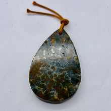 Load image into Gallery viewer, Druzy Ocean JasperTeardrop Pendant Bead | 55x35x8mm | Green Crystal | 1 Bead |
