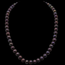 Load image into Gallery viewer, Huge 8mm Purple Magenta Freshwater Pearl and 14Kgf 18 inch Necklace 202843
