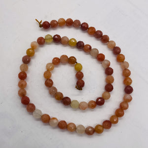 Autumn Jade Faceted Bead Strand 105665