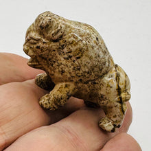 Load image into Gallery viewer, Temple Dog or Foo Dog Carved Stone Figurine | 1 Figurine | | 45x30x18mm | Brown
