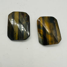 Load image into Gallery viewer, Tiger Eye Rectangle Wavy Bead Parcel | 3 1/4&quot; Long | Bronze, Black | 2 Beads |
