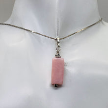 Load image into Gallery viewer, Universal Love! Rectangle Rose Quartz Sterling Silver Pendant | 1 1/2&quot; Long |
