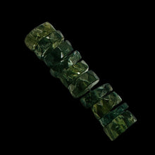 Load image into Gallery viewer, Tsavorite Garnet 6x2mm Faceted Rondelle Bead Parcel | 1&quot; Long | Green| 10 Beads|
