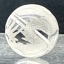 Load image into Gallery viewer, 1 Spectacular Hand Etched Dragon Phoenix Natural Quartz 18mm 10637 | 18mm | Clear
