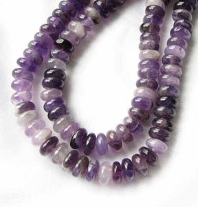 Twilight Natural Amethyst Roundel Bead 1/2 Strand (38 Beads) 9414HS - PremiumBead Alternate Image 2