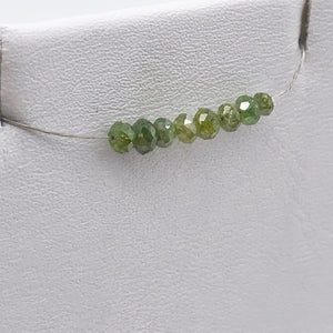 0.40cts 5 Parrot Green Diamond Faceted Beads 9605U - PremiumBead Alternate Image 3