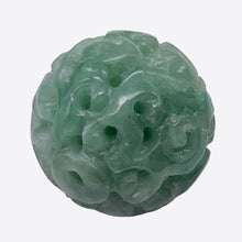 Load image into Gallery viewer, Jade AAA Carved Round Bead | 16mm | Green | 1 Bead |
