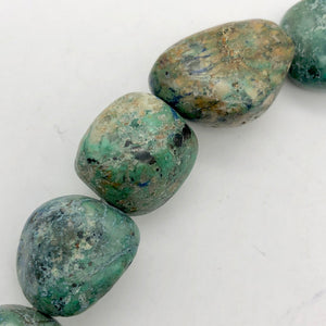 Natural 7 Azurite Malachite large nugget Beads - PremiumBead Alternate Image 2