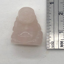 Load image into Gallery viewer, Namaste Rose Quartz Buddha Figurine Worry-Stone | 19x15x9mm | Pink
