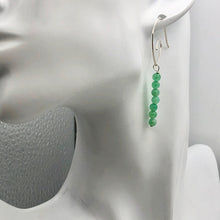Load image into Gallery viewer, Unique Gem Quality Chrysoprase &amp; Sterling Silver Earrings | 2 inch long |
