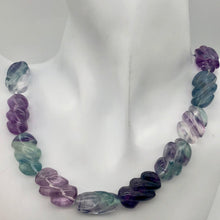 Load image into Gallery viewer, Magical! 3 Carved Fluorite Oval Beads - PremiumBead Alternate Image 9
