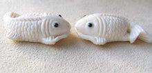 Load image into Gallery viewer, Swim Carved Koi Fish Carp Waterbuffalo Bone Bead 004116A | 33x19x9mm | Bone - PremiumBead Alternate Image 2
