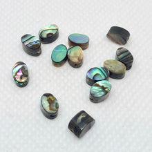 Load image into Gallery viewer, 13 Gorgeous! Abalone Oval Coin Beads 004556 - PremiumBead Primary Image 1
