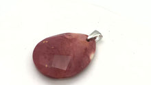 Load and play video in Gallery viewer, Lava Lamp Natural Faceted Mookaite Sterling Silver Pendant | 45x35x8mm | Red |
