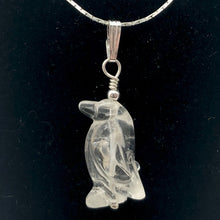 Load image into Gallery viewer, Darling! Clear Quartz Penguin with Sterling Silver Pendant 509273QZS - PremiumBead Alternate Image 2
