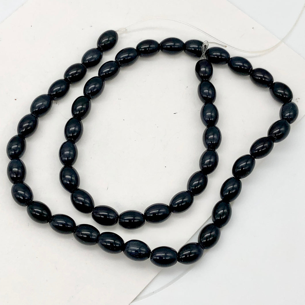 Dark Blue/Black Tigereye 8x6mm bead 16 inch strand | 46beads | 8x6mm | - PremiumBead Primary Image 1