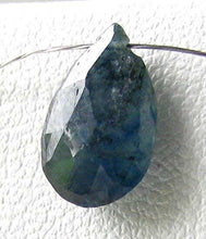 Load image into Gallery viewer, Rare Kitten Blue/Grey Sapphire Faceted Briolette Bead 6930 - PremiumBead Alternate Image 3
