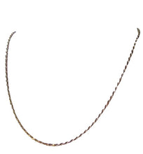 Load image into Gallery viewer, Italian Vermeil 1.5mm Rope Chain 16&quot; Necklace 10024A
