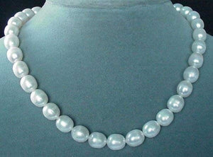White Pear Shaped 9mm to 12mm FW Pearls Strand 103104 - PremiumBead Primary Image 1