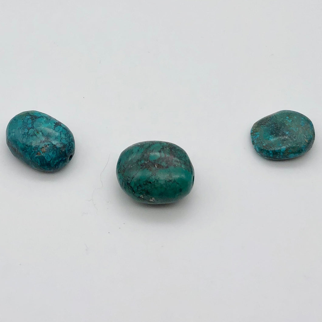 Amazing! 3 Genuine Natural Turquoise Nugget Beads 70cts 010607S - PremiumBead Primary Image 1