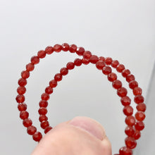 Load image into Gallery viewer, Luscious! Faceted 3mm Natural Carnelian Agate Bead Strand - PremiumBead Alternate Image 3
